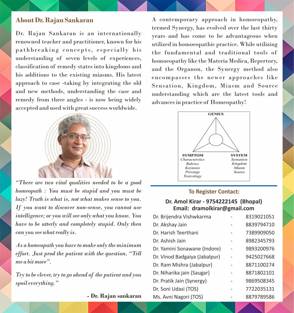 2 Day National Seminar: The Eight Box Method By Dr Rajan Sankaran