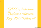 GPSC Associate Professor Answer Key 2019 Released